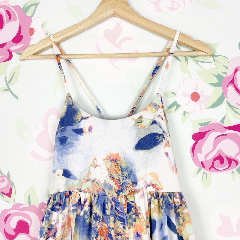 NEW W118 by Walter Baker Davis Neon Blossom Print Mini Dress 0 - Picture 2 of 8